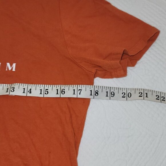 630. Forever 21 With Purpose Short Sleeve T-Shirt Orange Sz S - Picture 3 of 7